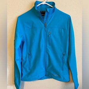 Marmot Teal Blue Women’s Small Soft Shell Jacket EUC
